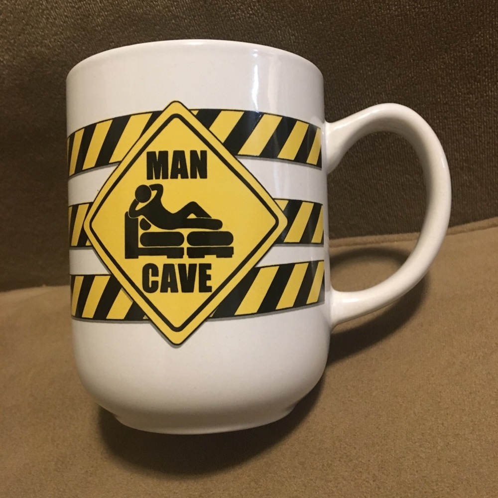 Large Cautionary “Man Cave” mug - BNWT